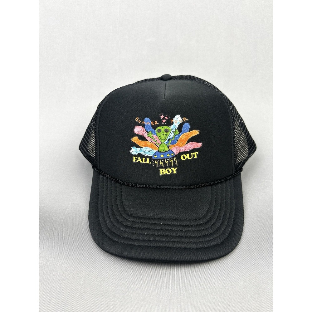 Fall Out Boy Trucker‎ Hat Alien UFO SnapBack Cap NEW
